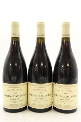 (3) 1998 Vincent Girardin Corton Clos du Roi Grand Cru, Cote de Beaune