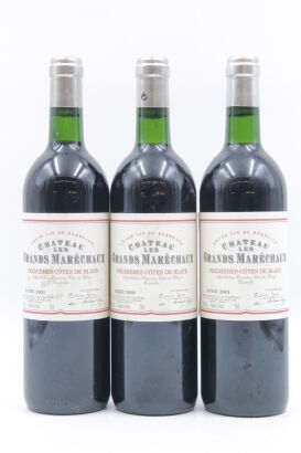 (3) 2001 Chateau Les Grands Marechaux, Premieres Cotes de Blaye