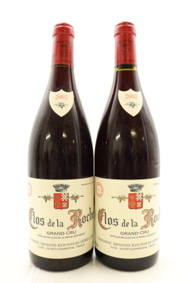 (2) 2002 Domaine Armand Rousseau Pere et Fils Clos de la Roche Grand Cru, Cote de Nuits [JR18.5]