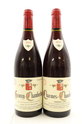 (2) 2002 Domaine Armand Rousseau Pere et Fils Charmes-Chambertin Grand Cru, Cote de Nuits [JR16]