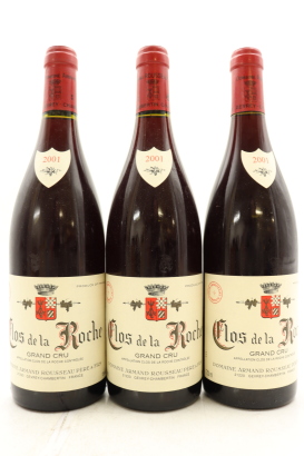 (3) 2001 Domaine Armand Rousseau Pere et Fils Clos de la Roche Grand Cru, Cote de Nuits