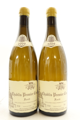 (2) 2009 Domaine Francois Raveneau Foret, Chablis Premier Cru