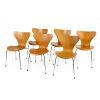 Six Arne Jacobsen 3017 Series 7 Dining Chairs - 2