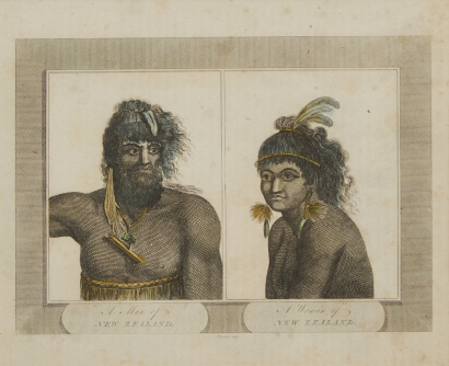 Two Maori from Cape Maria van Diemen by Piron