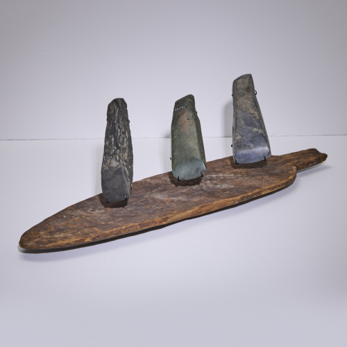 A Collection of Woodworking Toki and Worked Wood, Aotearoa