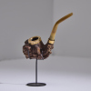 A Finely Carved Wooden Tobacco Pipe by Thomas Heberley - 7