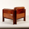 A Scandinavian Mid-Century Rosewood and Leather Chair  - 2