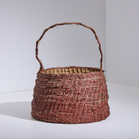 A Coil Woven Plant Fibre Basket