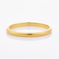 22ct Yellow Gold, 1.8mm Plain Wide Band, Size O 1/2