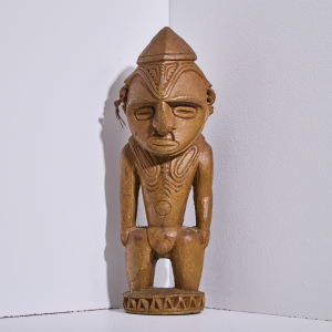 A Small Wood Carved Sepik Figure, Papua New Guinea