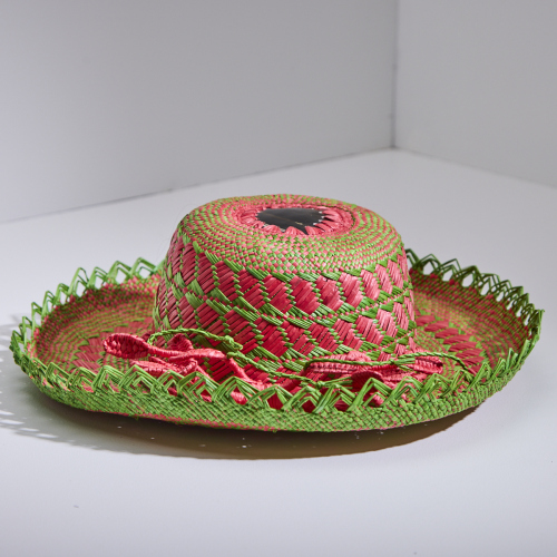 A Vibrant Woven Hat, Cook Islands