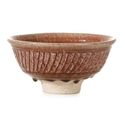 A Mirek Smisek Grog Clay Footed Bowl