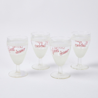 A Set Of Retro Gloom Chaser Cocktail Glasses