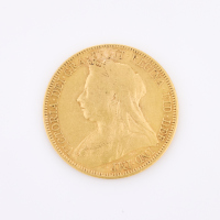 1898, 22ct Full Sovereign Coin