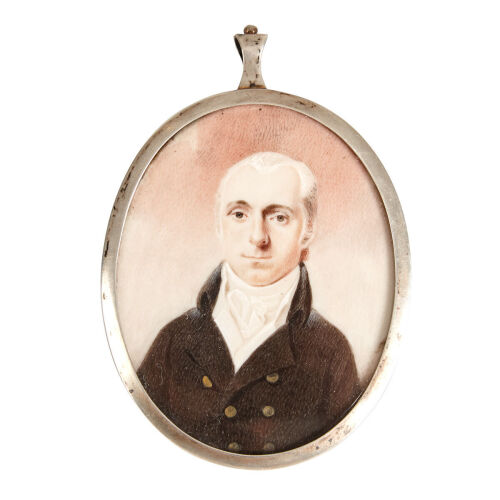 A Sterling Silver Framed Miniature Portrait 