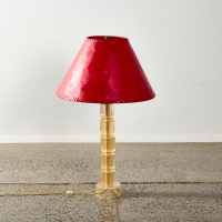 An Avventurina Glass Table Lamp