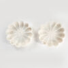 A Pair of Flower-Shaped Marble Bowls - 2