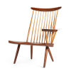 A George Nakashima (1905 -1990) Lounge Chair with Free Form Arm - 4