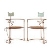 A Pair of Stephane Rondel Cat Chairs 