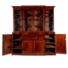 A Georgian Flame Mahogany Breakfront Bookcase - 2