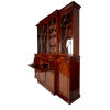 A Georgian Flame Mahogany Breakfront Bookcase - 3