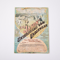 A Vintage Jasons Unshrinkable Wool Underwear Poster