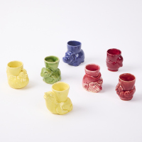 A Collection of 7 Crown Lynn Egg Cups