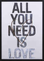 An All You Need Is Love Framed Print