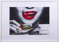 A Framed Smoking Picture