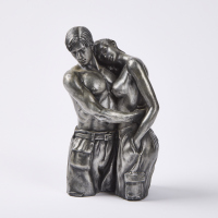 A Cast Figure Of Two Lovers