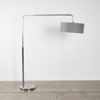 A Minimal MCM Overhanging Floor Lamp