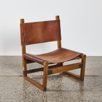 A Riaza Style Chair In Cognac Leather