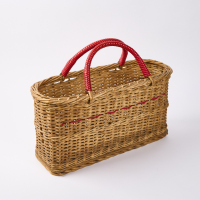 A Vintage 1930s Red-Handled Carry Basket