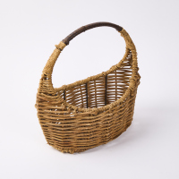 A Vintage Leather Handled Basket