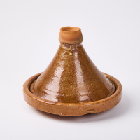 A Rustic Glazed Terracotta Tangine