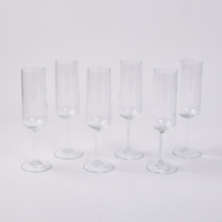 A Set Of Six Deco Champagne Flutes