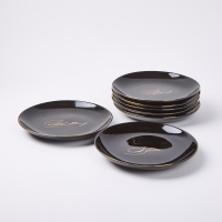 A Set Of Seven Deadly Sins Plates