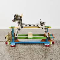 A Folksie Hand Painted Hobby Horse