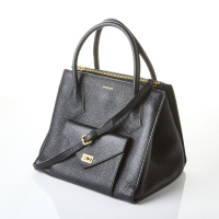 Anne Bing, Madison Black Leather Tote Bag