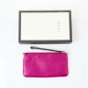 Gucci, Soho Fuchsia Wristlet Wallet Clutch with Box - 2