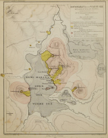 Lake Rotomahana Map from Justus Perthes of Gotha by Hochstetter and Petermann, 1863.