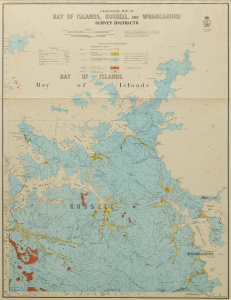 A Map of the Bay of Islands, Russel, and Whangaruru 1922