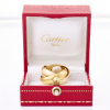 18ct Tri-colour, Vintage, Cartier Trinity Ring, Size 52 with Box - 2