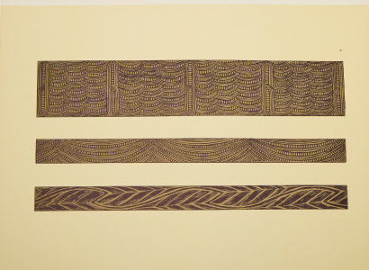 J.H MENZIES: Plate 5, Māori Patterns, Painted & Carved