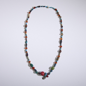 A Roman Glass and Stone Bead Necklace