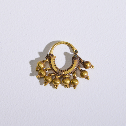 An Islamic Seljuk Gold Earring