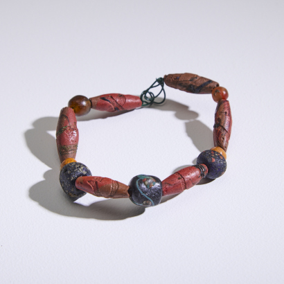 A Restrung Roman Mosaic Bead Group