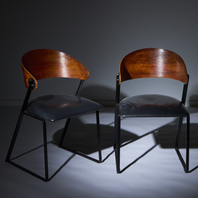 A Pair of Carin Wilson Plywood Chairs