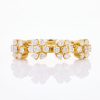 9ct / 18ct Yellow Gold, 1.12ct Floral Shaped Clusters Ring