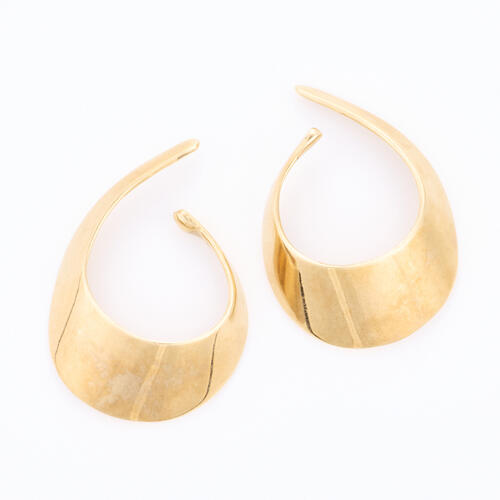 9ct Yellow Gold, Large Cuff Style Earrings